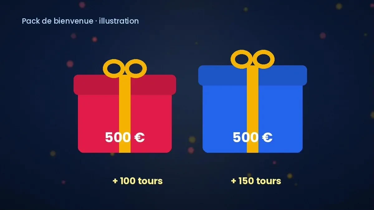 Illustration de l'offre d'arrivée Shiny Wilds : deux dépôts doublés, 100 puis 150 tours